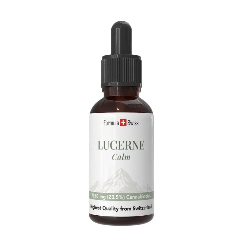Φιάλη Lucerne Calm με το λογότυπο Formula Swiss σε λευκό φόντο